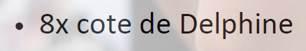 description de l'entraînement