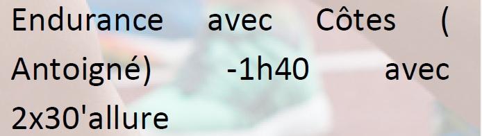 illustration avec le texte de l'entrainement