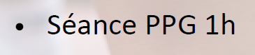descriptif de l'activité