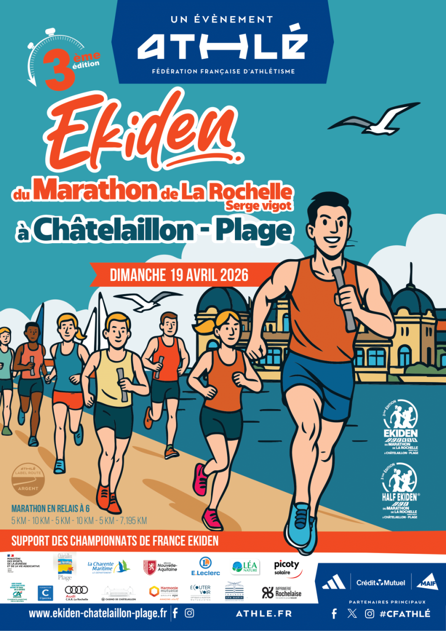 L’Ekiden de Chatelaillon La Rochelle 2026