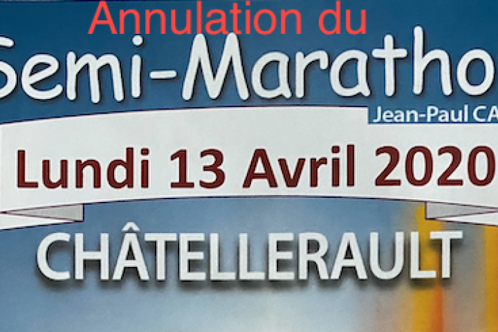 Annulation du Semi Marathon 2020